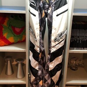 Fly Racing Black & White Graphic MX Pants